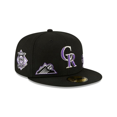 Colorado Rockies Gorra | New Era MLB Multi 59fifty Fitted Cap Mexico - Negros